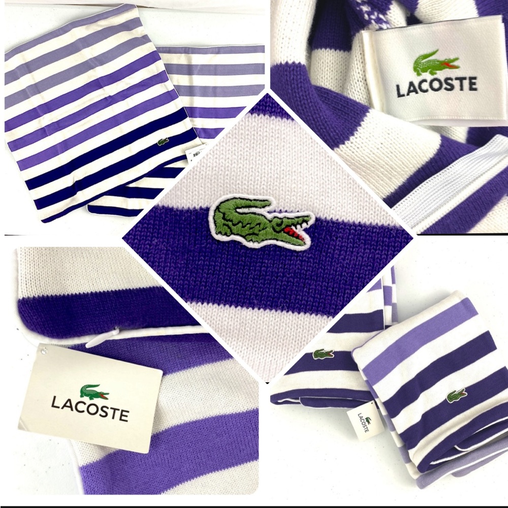 Lacoste Luxury Knit Pillow Covers NWT